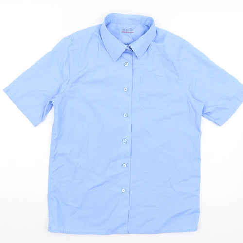 M&S Boys Blue   Basic Button-Up Size 12-13 Years
