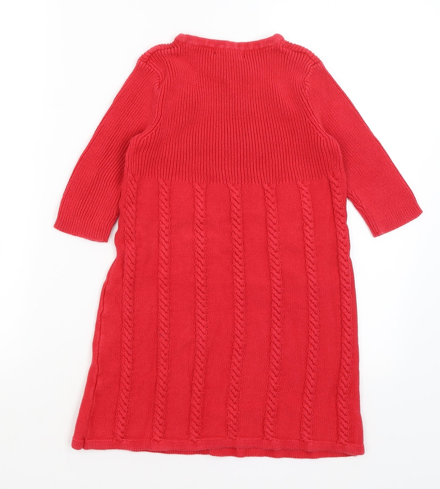 George Girls Red   Jumper Dress  Size 7-8 Years