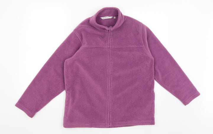 EWM Womens Purple Full Zip Jumper Size S
