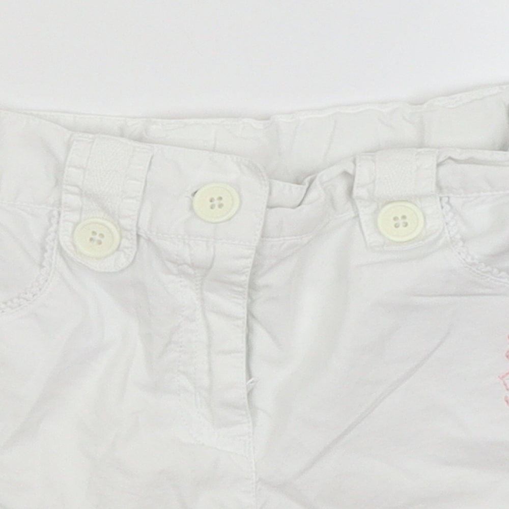 John Rocha Girls White   Hot Pants Shorts Size 7 Years