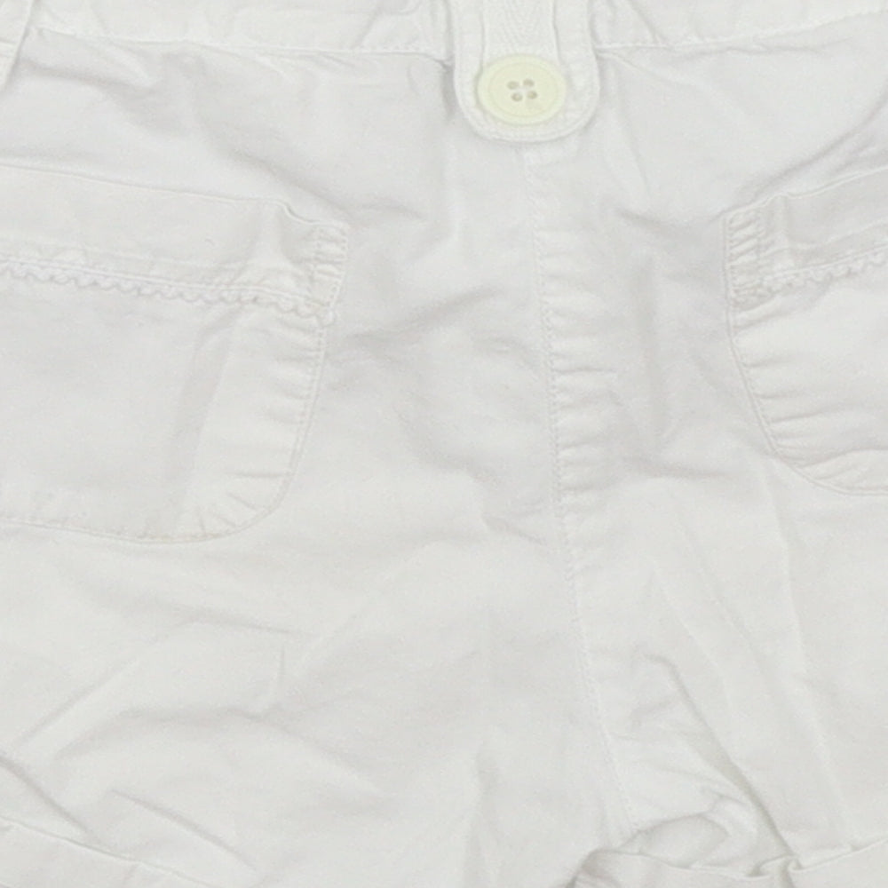 John Rocha Girls White   Hot Pants Shorts Size 7 Years