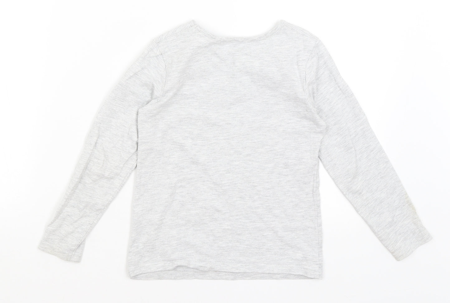 George Girls Grey   Basic T-Shirt Size 6-7 Years