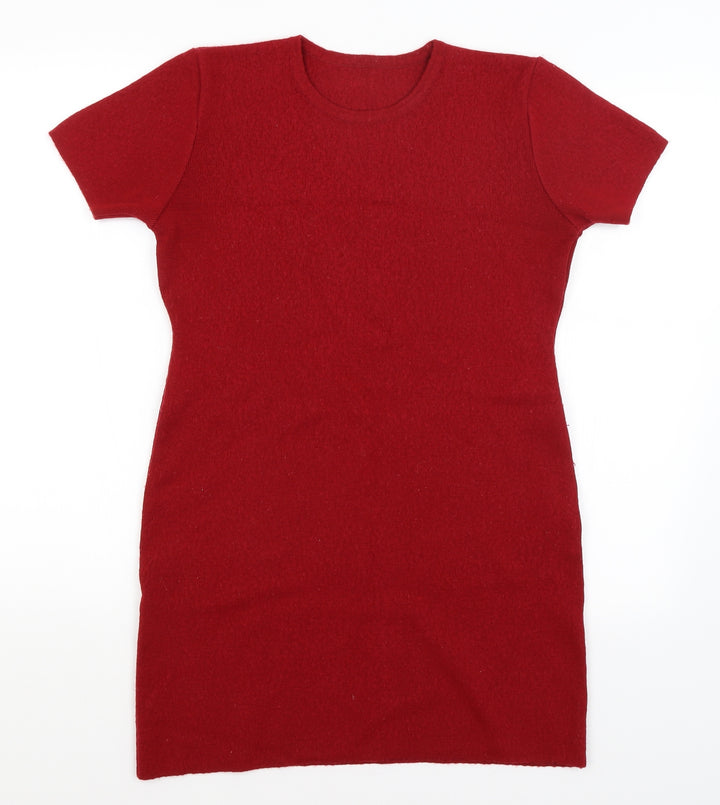 Preworn Womens Red   T-Shirt Dress  Size XS