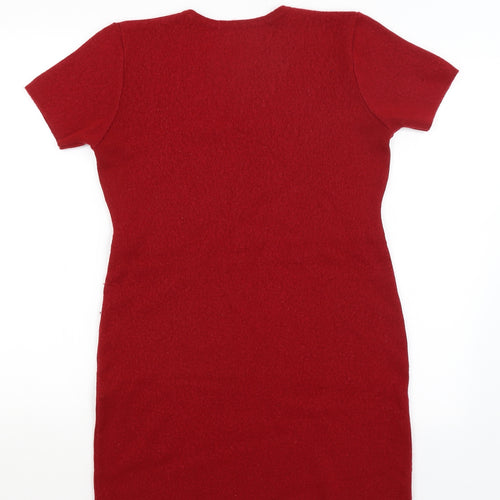 Preworn Womens Red   T-Shirt Dress  Size XS