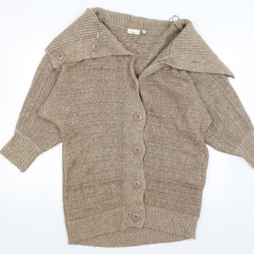 New Look Womens Brown   Cardigan Jumper Size 12