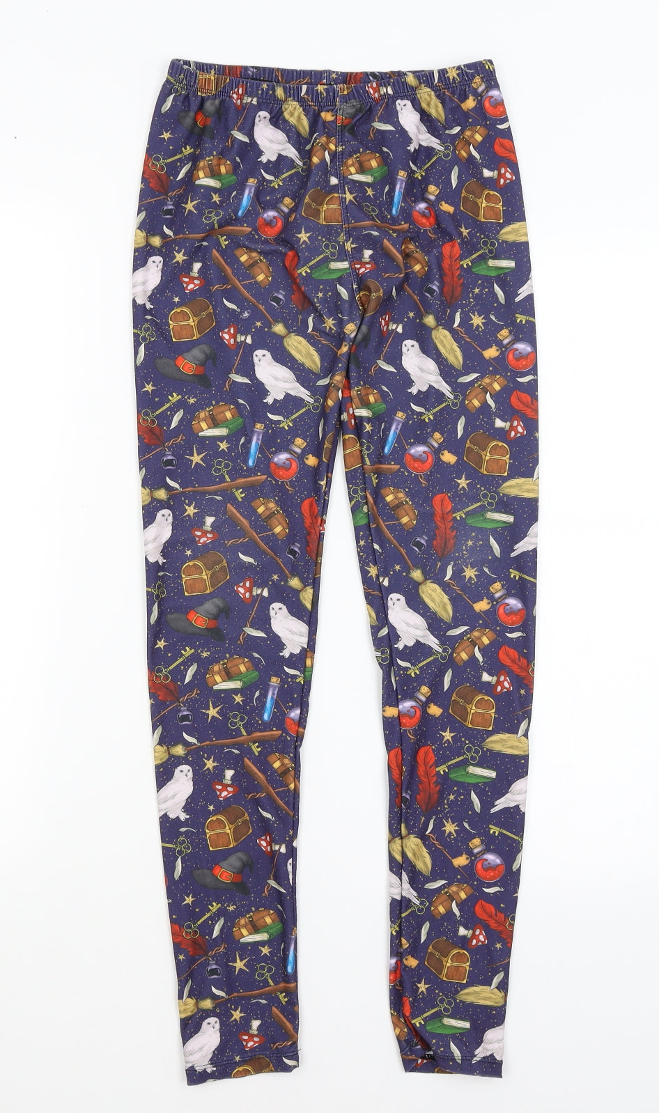 Lucy Locket Loves Womens Blue Solid  Capri Pyjama Pants Size XS  - Harry Potter
