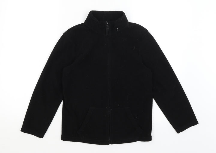 TU Boys Black Full Zip Jumper Size 10 Years
