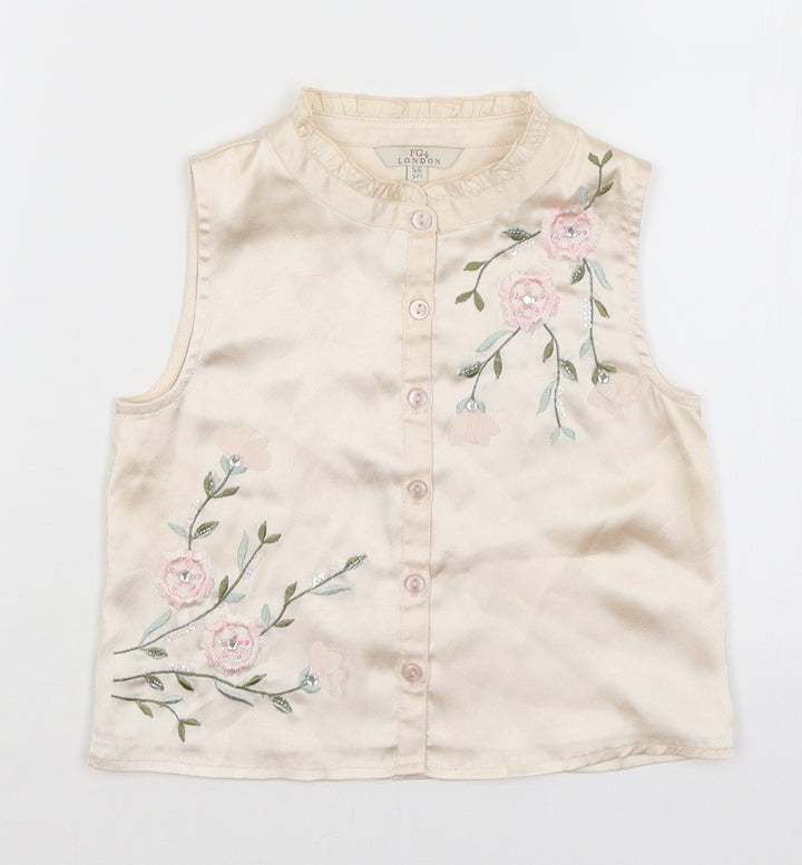 FG London Girls Pink   Basic Button-Up Size 5-6 Years
