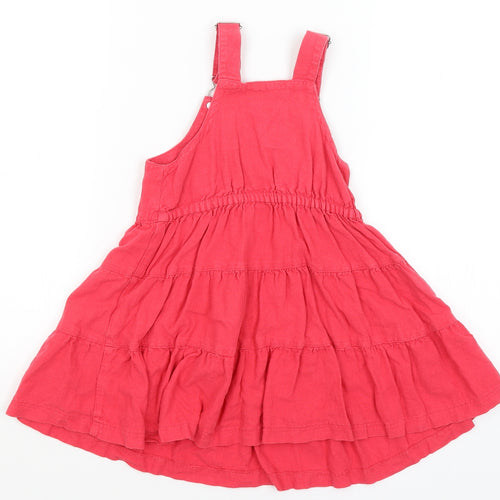 Nutmeg Girls Pink   Pinafore/Dungaree Dress  Size 4-5 Years