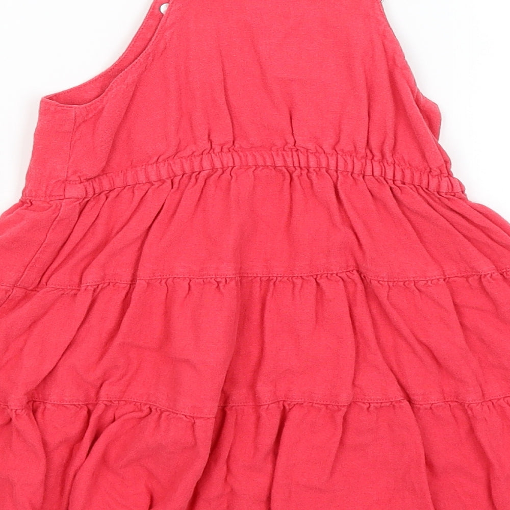 Nutmeg Girls Pink   Pinafore/Dungaree Dress  Size 4-5 Years