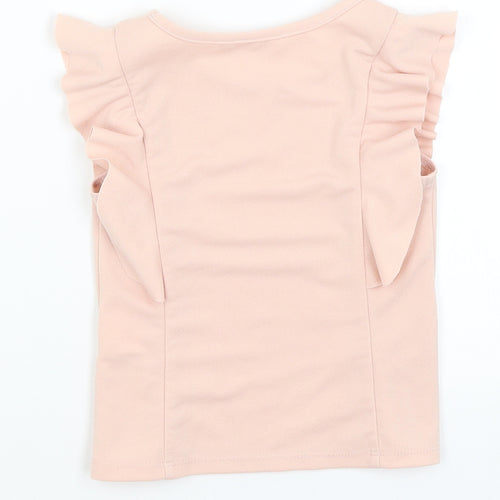 FG London Girls Pink   Basic Blouse Size 5-6 Years