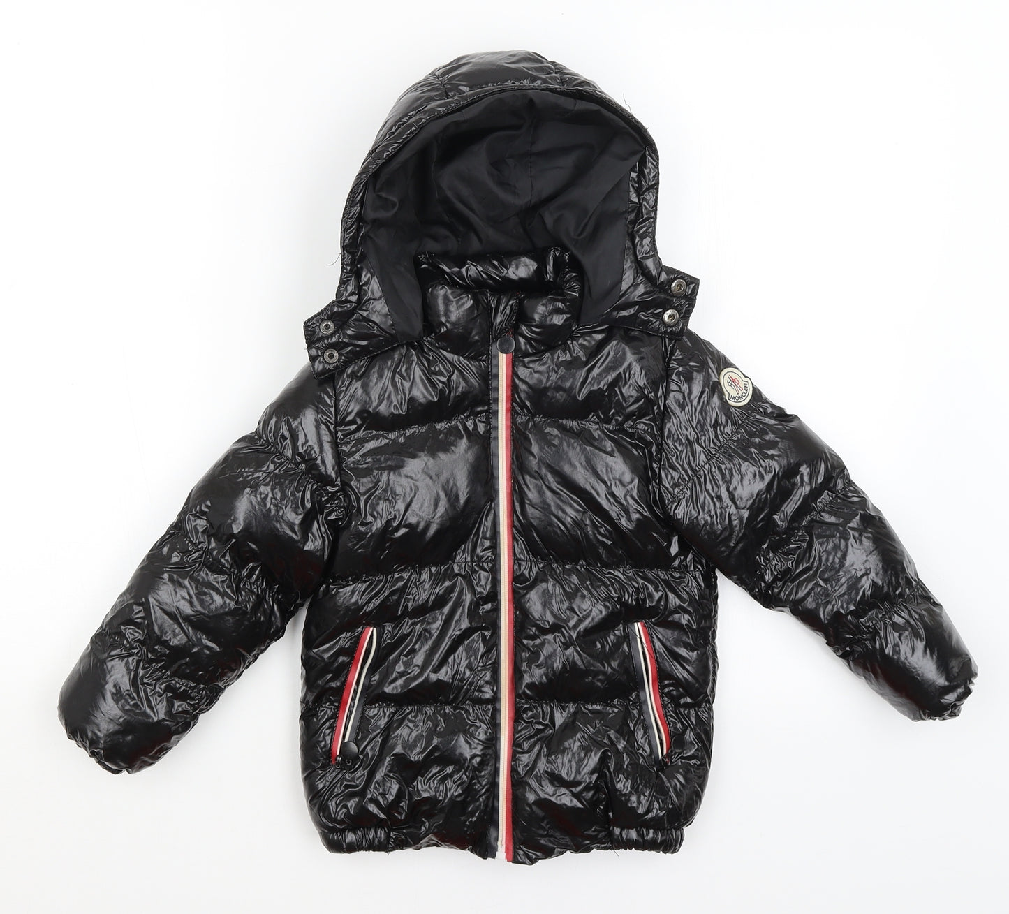 Moncler Girls Black   Puffer Jacket Coat Size 3-4 Years