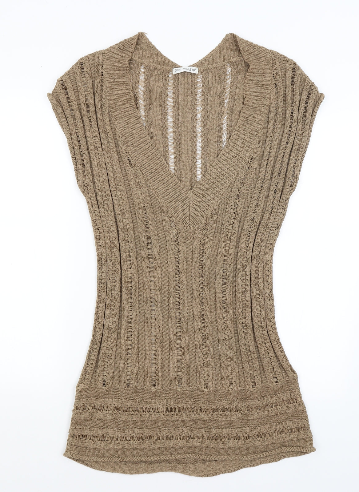 Autograph Womens Gold   T-Shirt Dress  Size 10