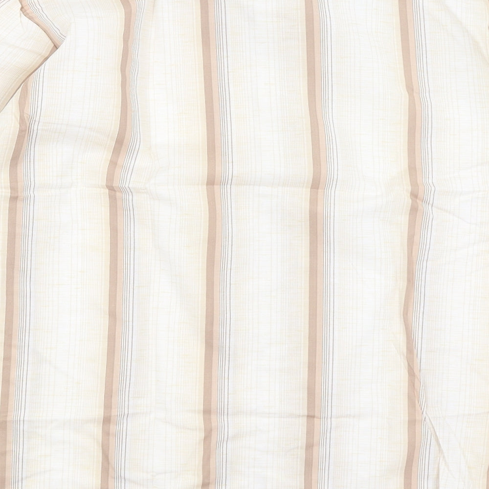 Peter England Mens Brown Striped   Dress Shirt Size 15.5