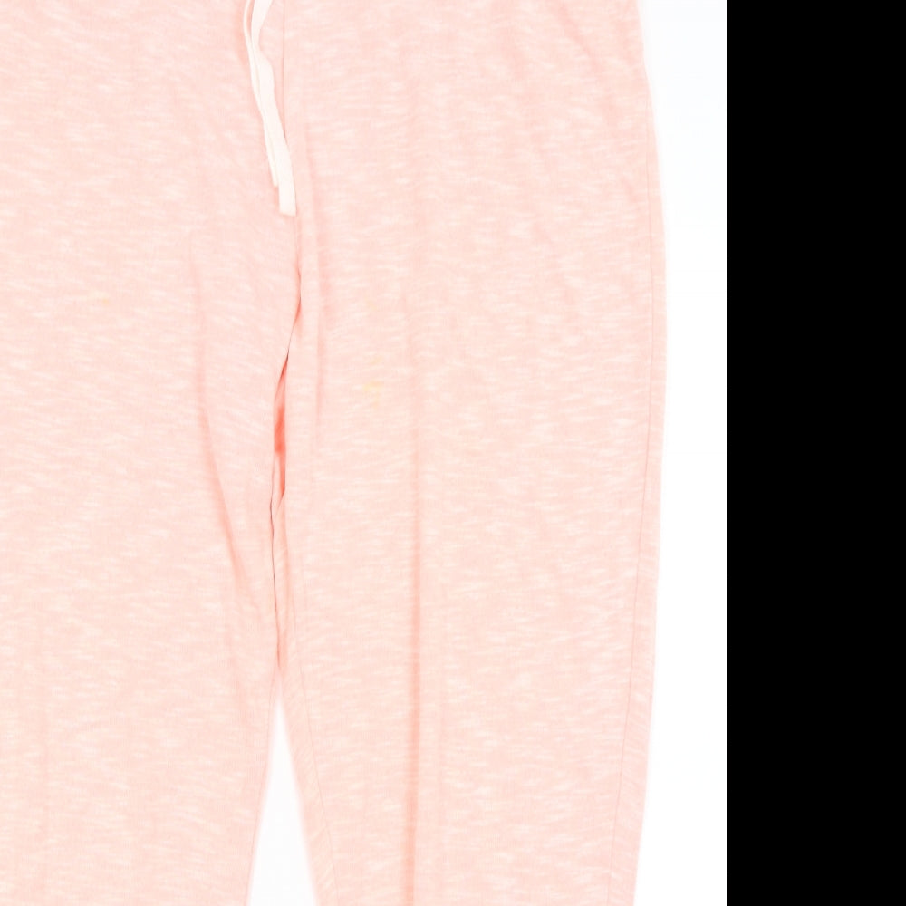 F&F Womens Pink Solid  Capri Pyjama Pants Size 16