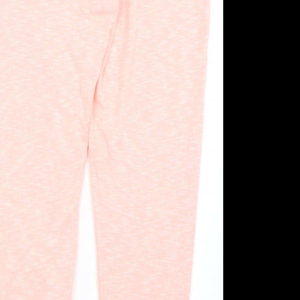 F&F Womens Pink Solid  Capri Pyjama Pants Size 16