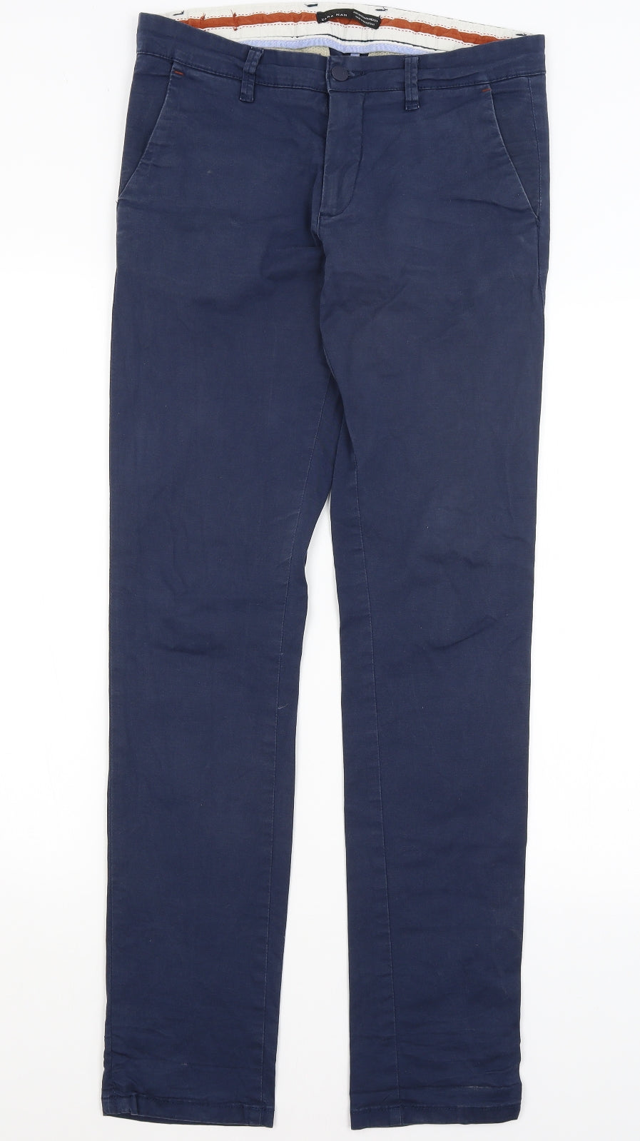 Zara Man Mens Blue   Chino Trousers Size 30 in L32 in