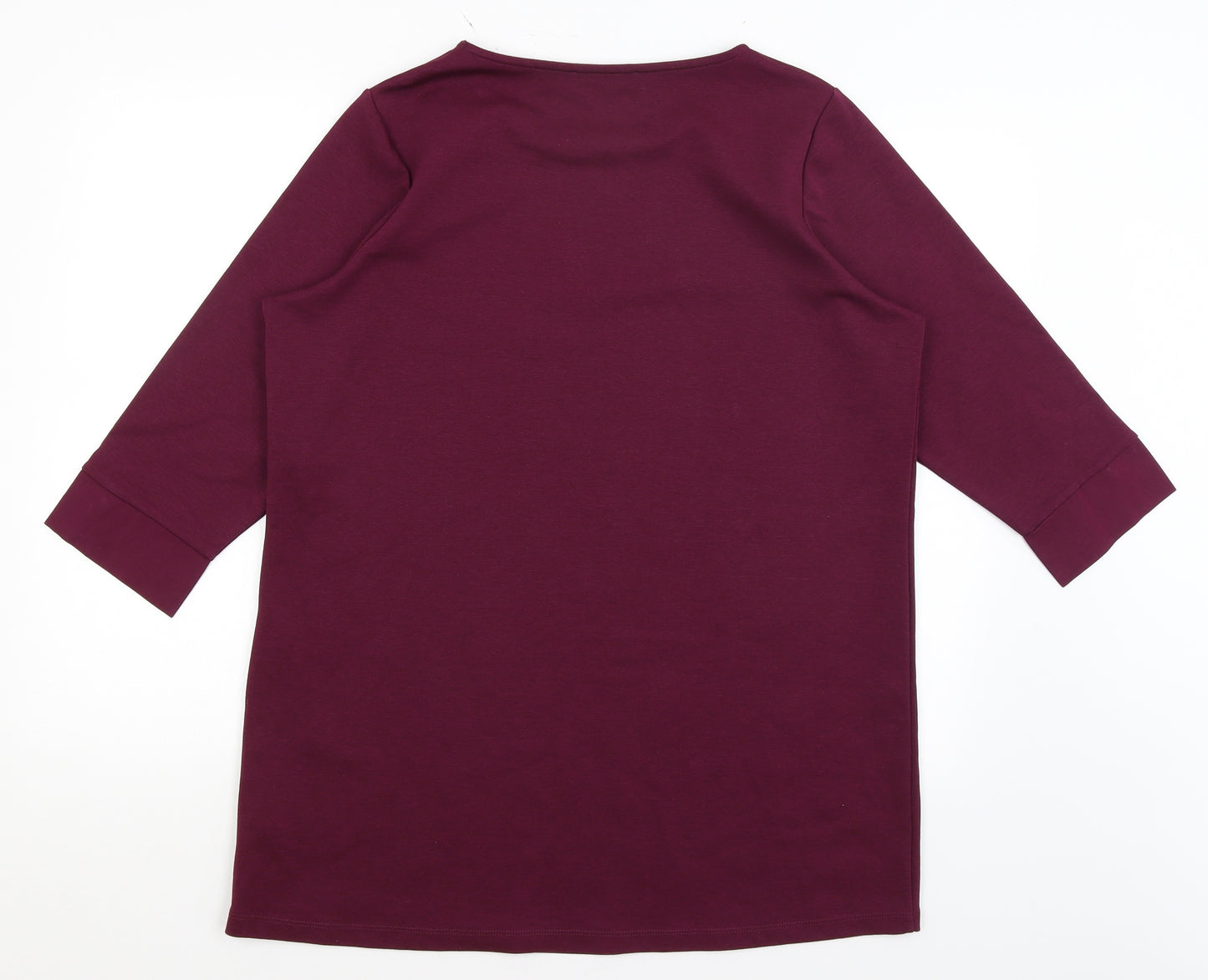 M&S Womens Purple   Basic T-Shirt Size 18