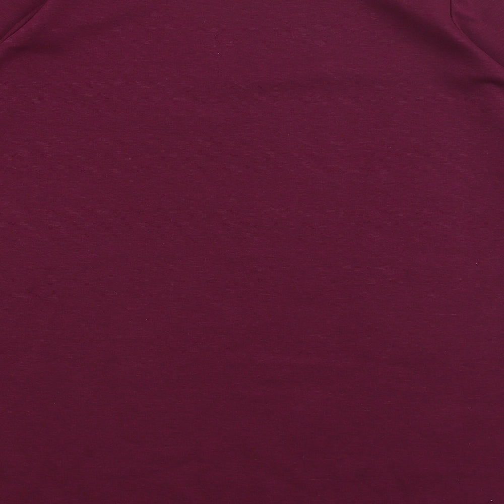 M&S Womens Purple   Basic T-Shirt Size 18
