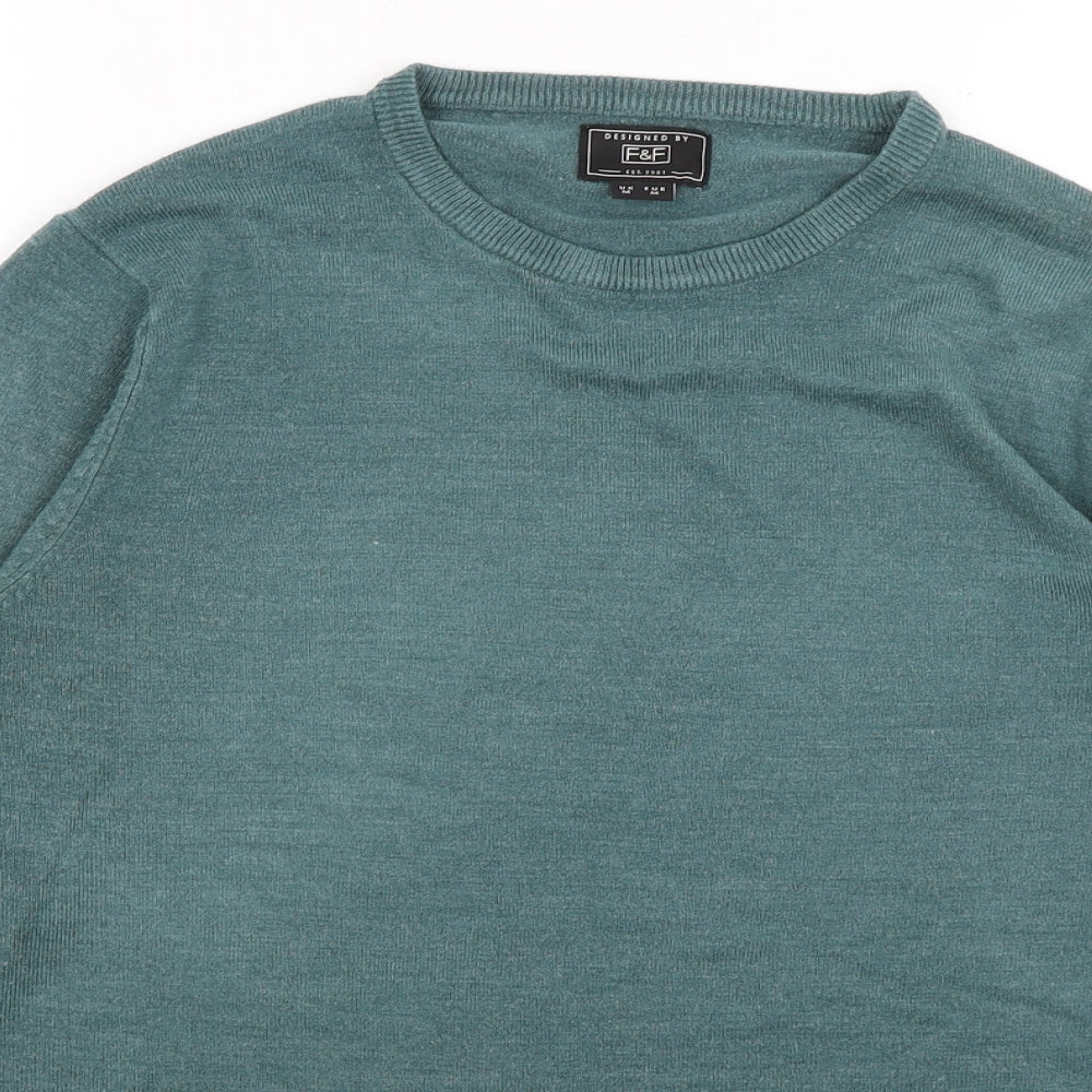 F&F Mens Blue   Pullover Jumper Size M