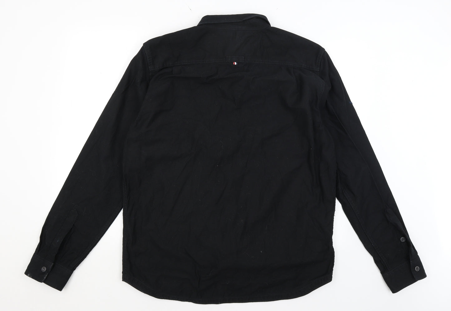 Superdry Mens Black    Button-Up Size 2XL
