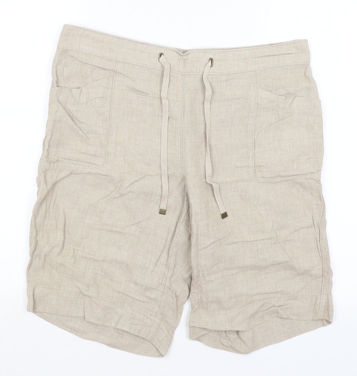 George Womens Beige   Bermuda Shorts Size 14