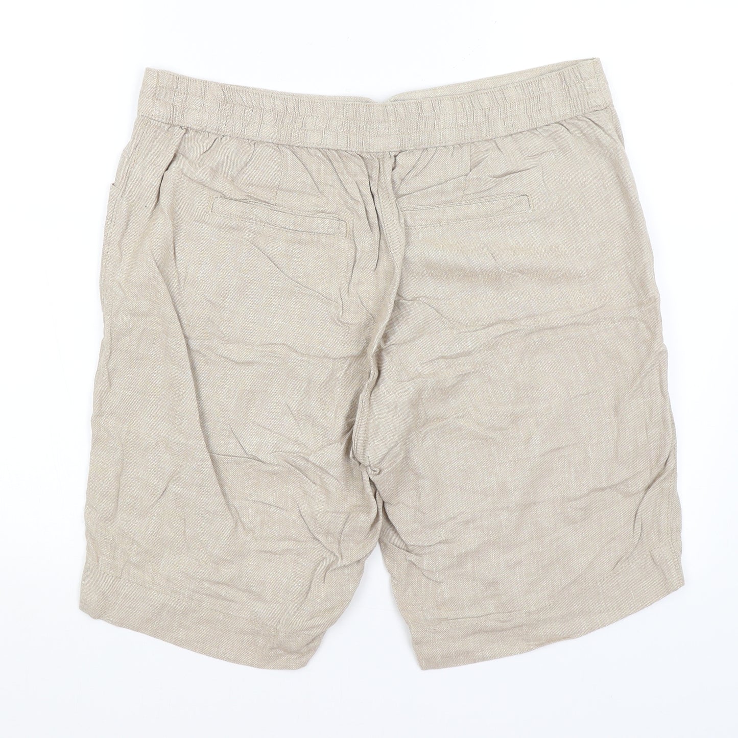 George Womens Beige   Bermuda Shorts Size 14