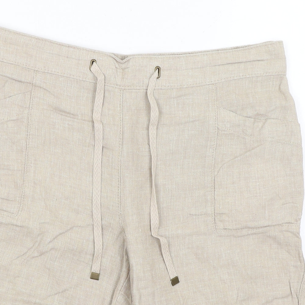 George Womens Beige   Bermuda Shorts Size 14