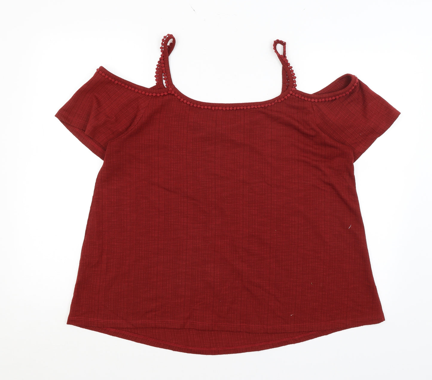 George Womens Red   Basic T-Shirt Size 16