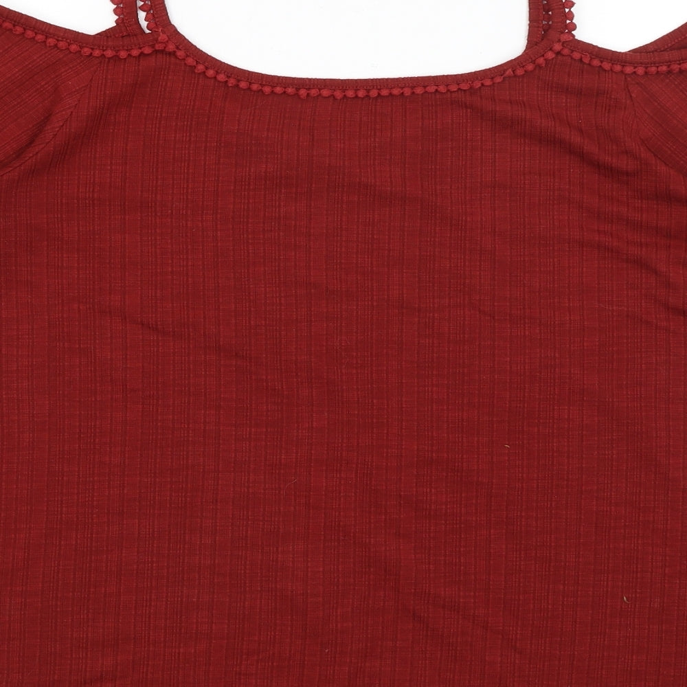 George Womens Red   Basic T-Shirt Size 16