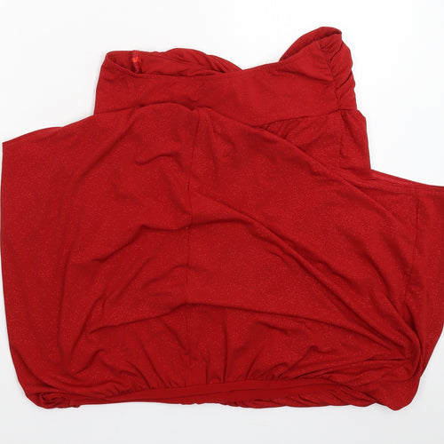 South Womens Red   Basic Blouse Size 12