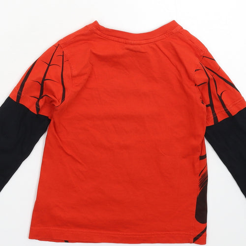 George Boys Red   Basic T-Shirt Size 3-4 Years