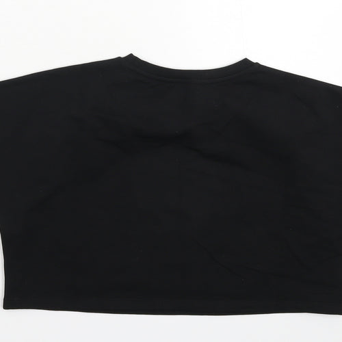 Fasheon Womens Black   Cropped T-Shirt Size M