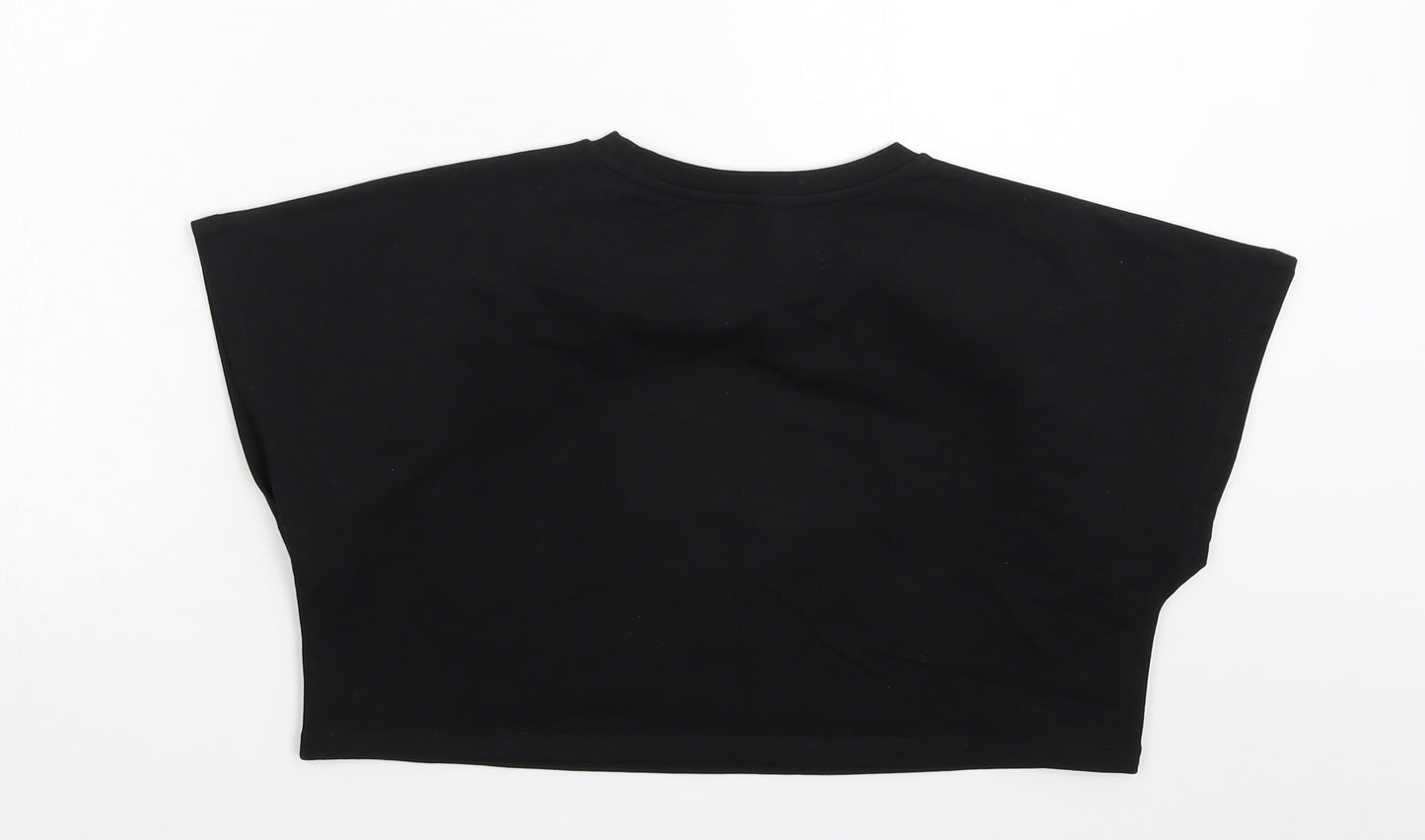 Fasheon Womens Black   Cropped T-Shirt Size M