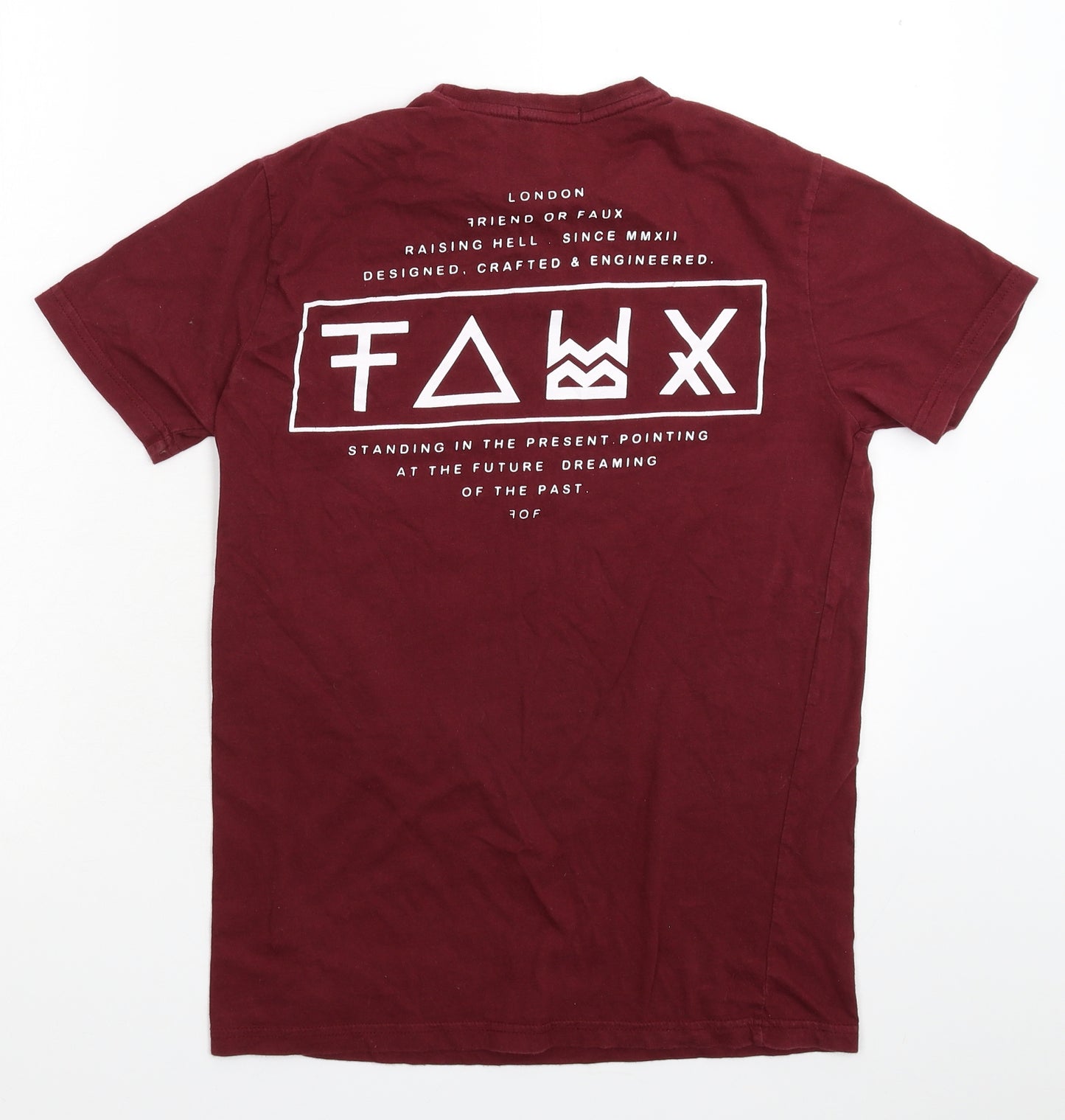 Friend or Faux Mens Brown    T-Shirt Size S
