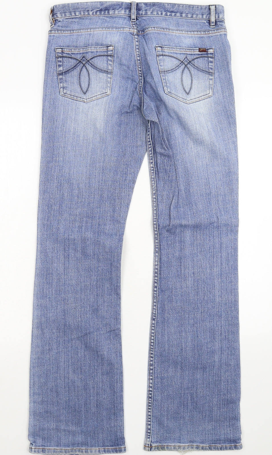Oasis Womens Blue  Denim Bootcut Jeans Size 12 L32 in