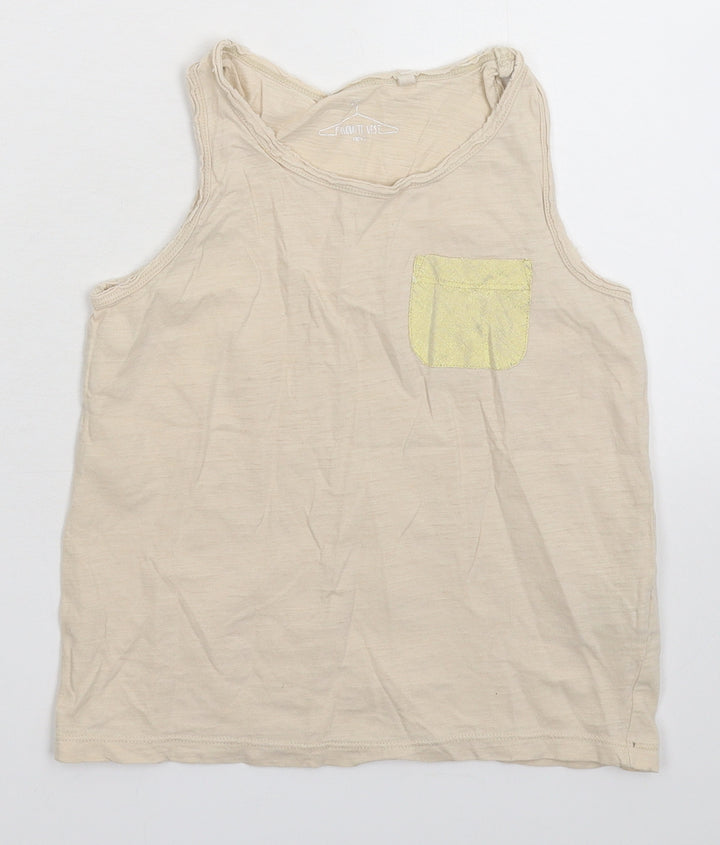 NEXT Girls Beige Basic Tank Size 9 Years
