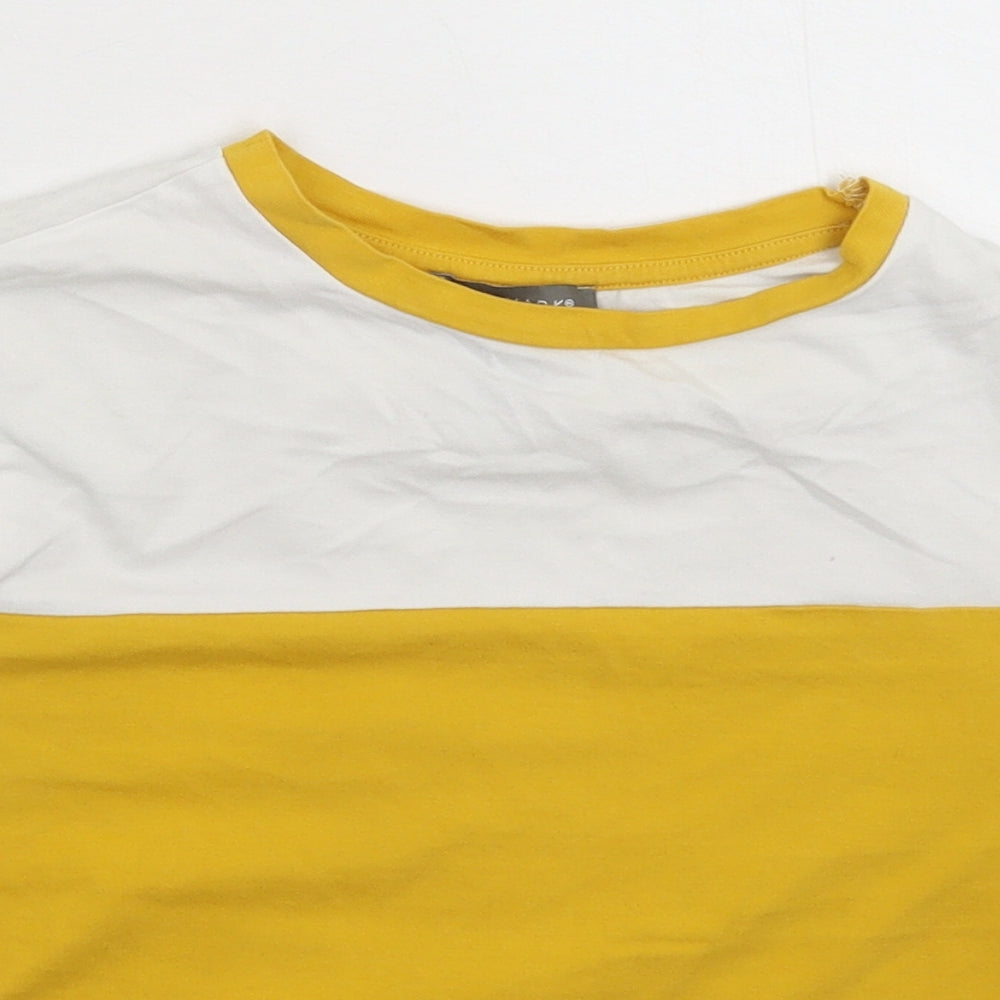 Primark Girls Yellow   Basic T-Shirt Size 12 Years