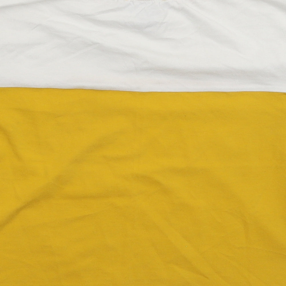 Primark Girls Yellow   Basic T-Shirt Size 12 Years