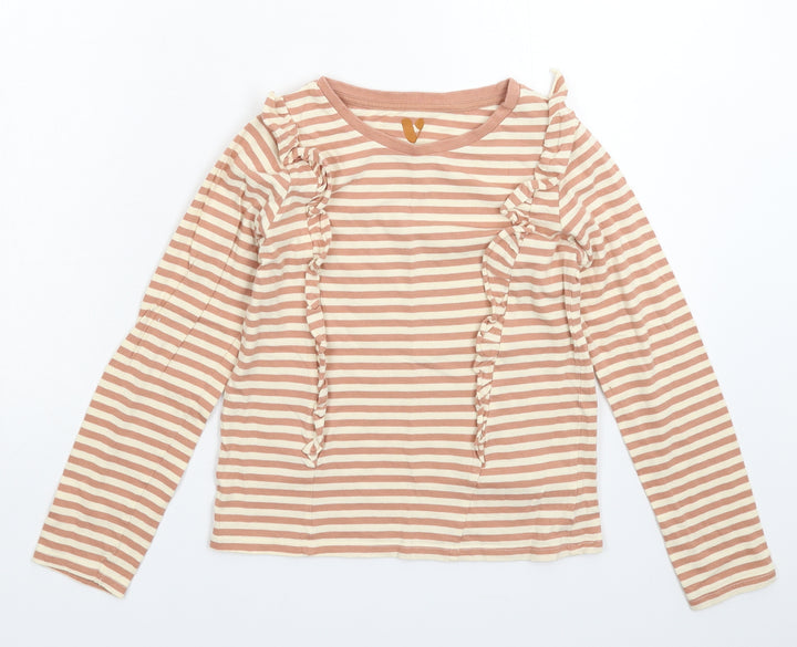 Very Girls Multicoloured Striped Basic T-Shirt Size 11 Years