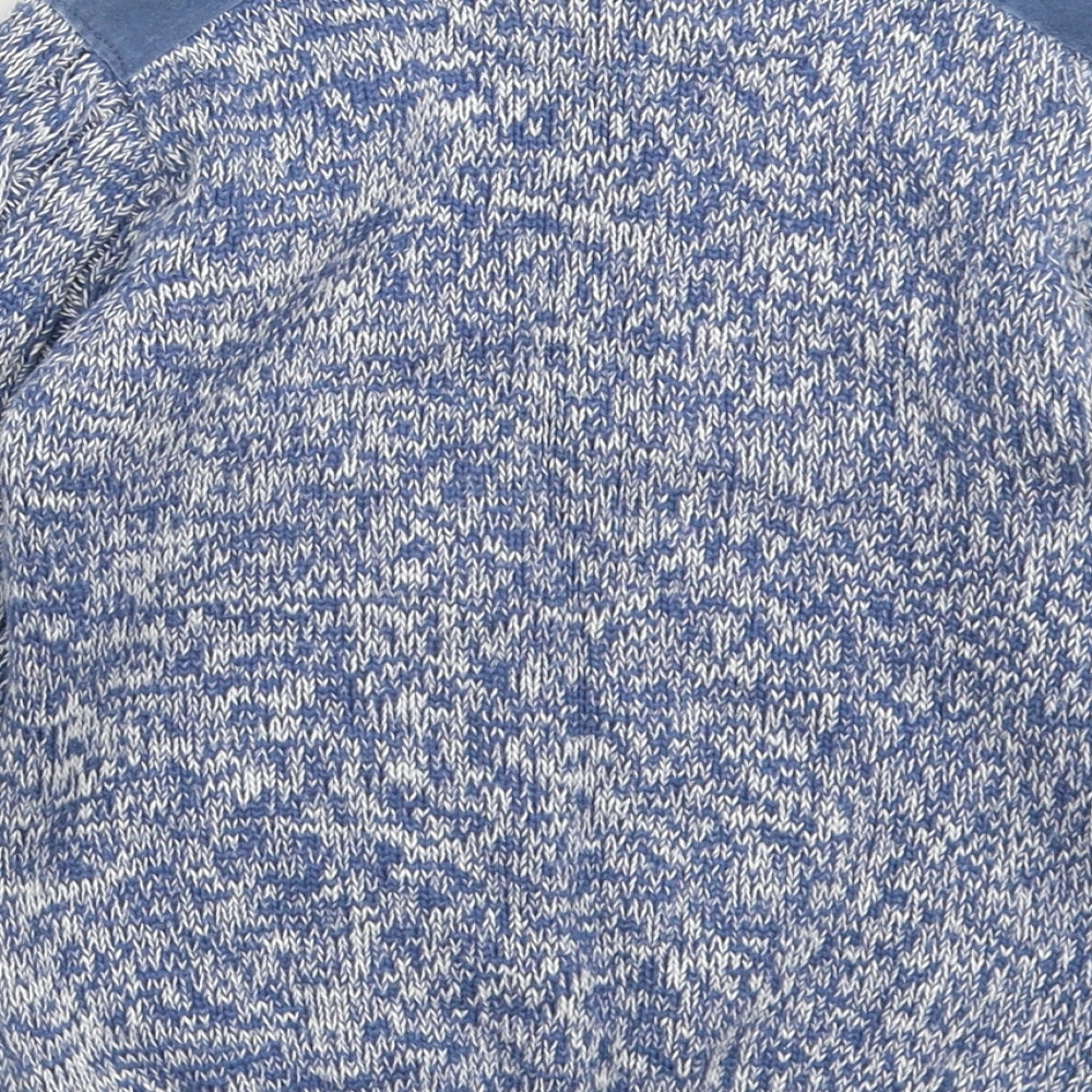 F&F Boys Blue  Knit Pullover Jumper Size 5-6 Years