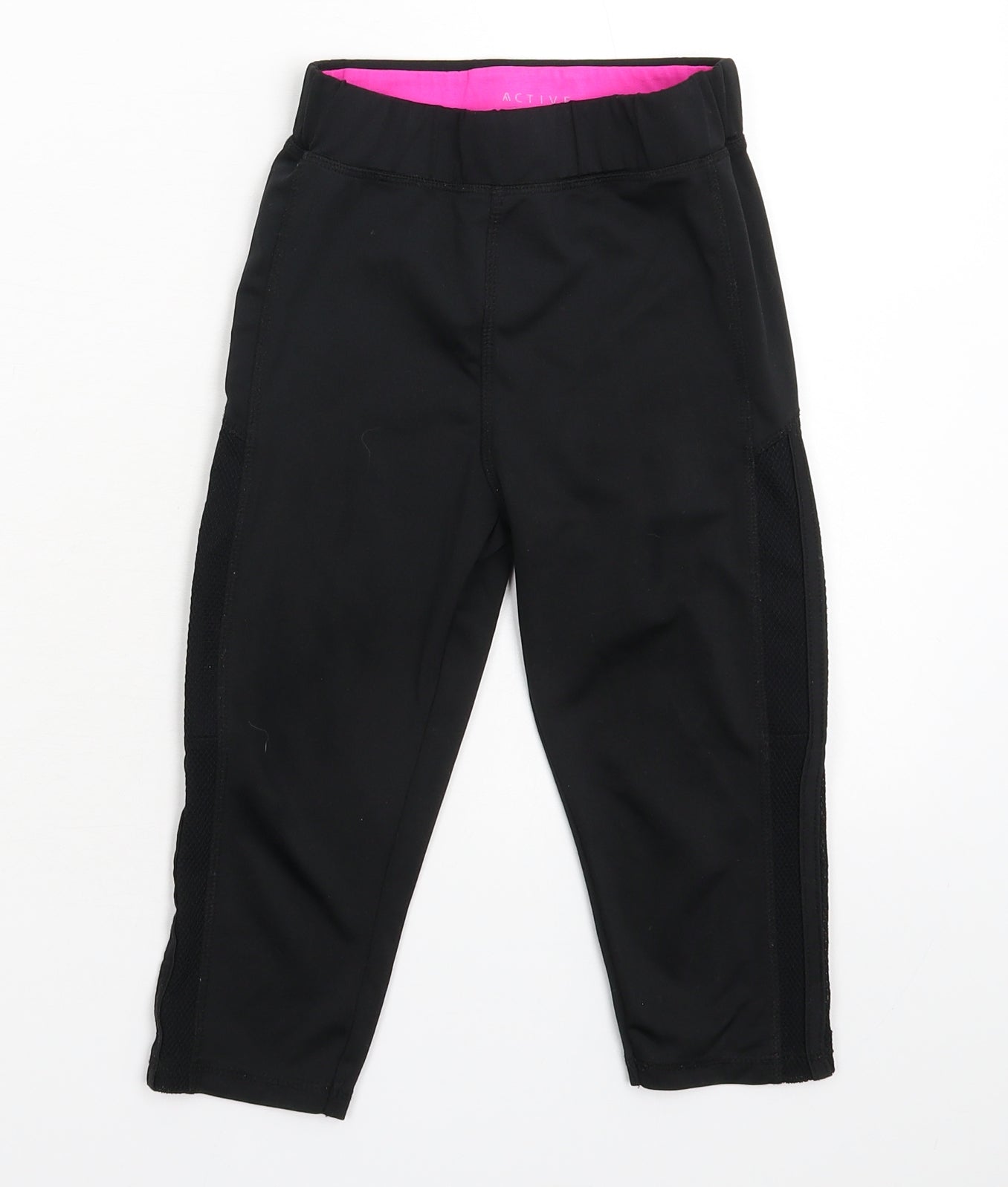 Peacocks Girls Black   Cropped Trousers Size 9 Years - Legging