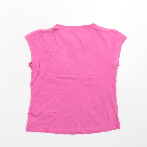 George Girls Pink   Basic T-Shirt Size 8-9 Years