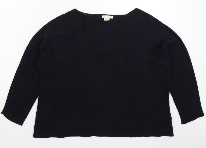 H&M Womens Blue  Knit Pullover Jumper Size M