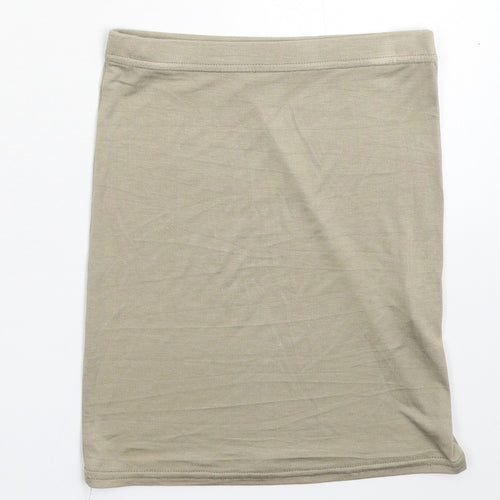 PRETTYLITTLETHING Womens Grey   Straight & Pencil Skirt Size 6