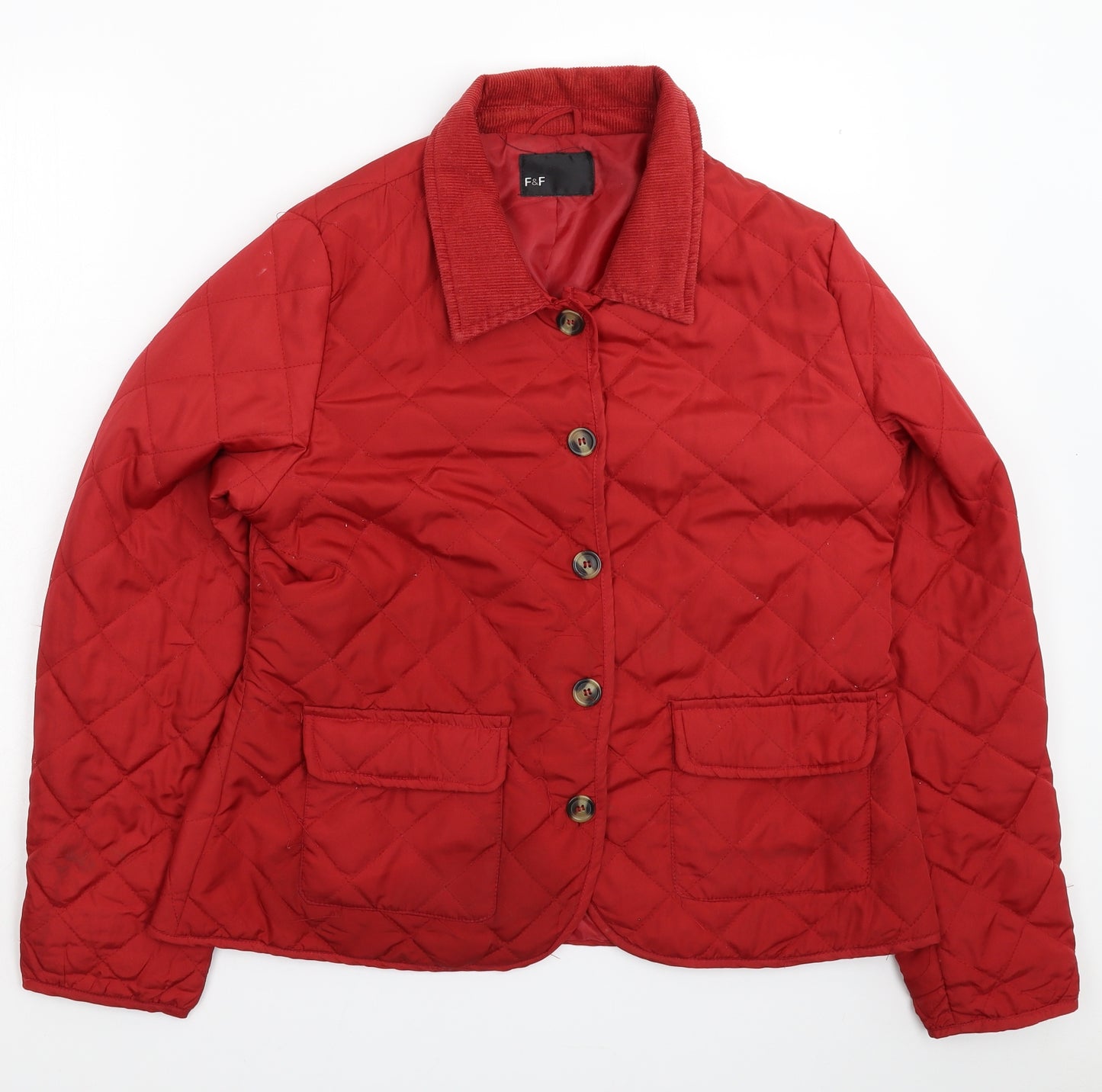 F&F Womens Red   Jacket  Size 16
