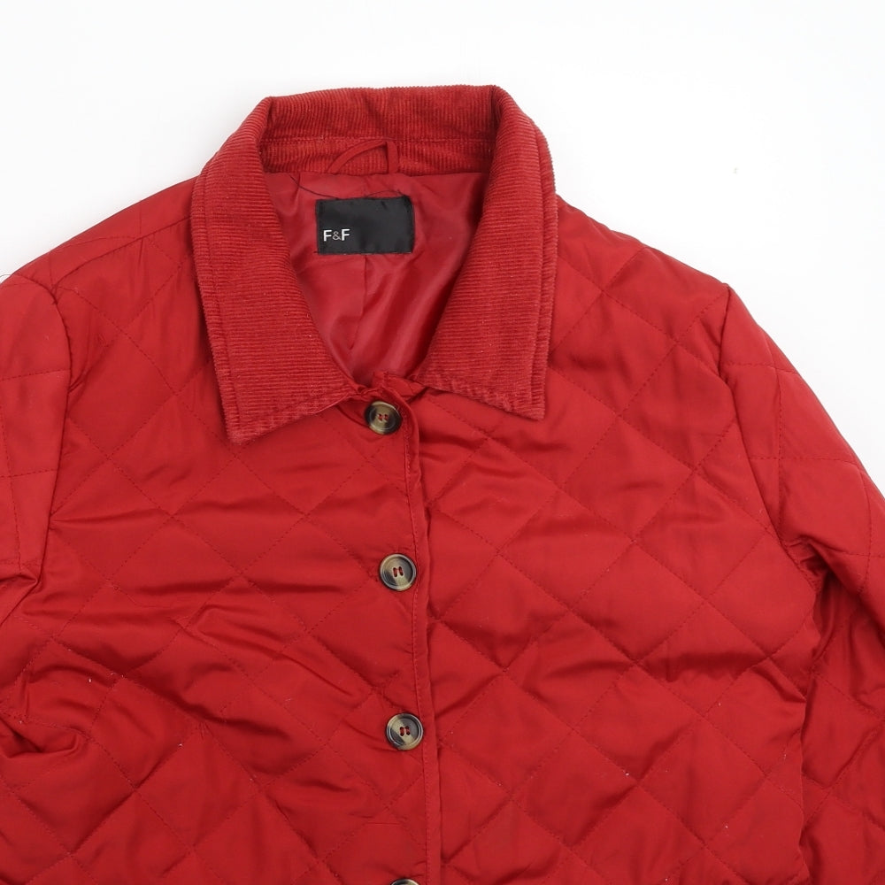 F&F Womens Red   Jacket  Size 16