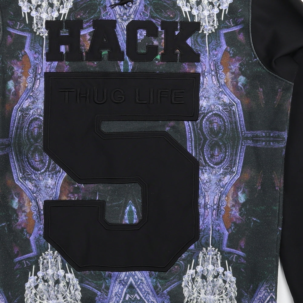 Hack Mens Black   Pullover Sweatshirt Size M