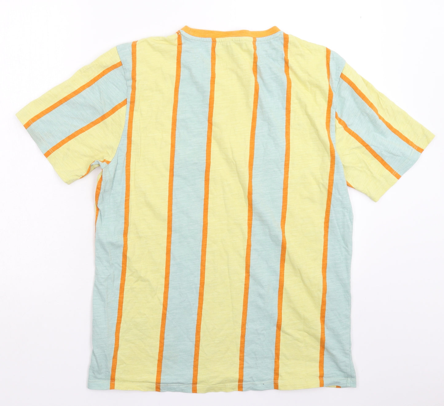 GUESS Mens Multicoloured Striped   T-Shirt Size S