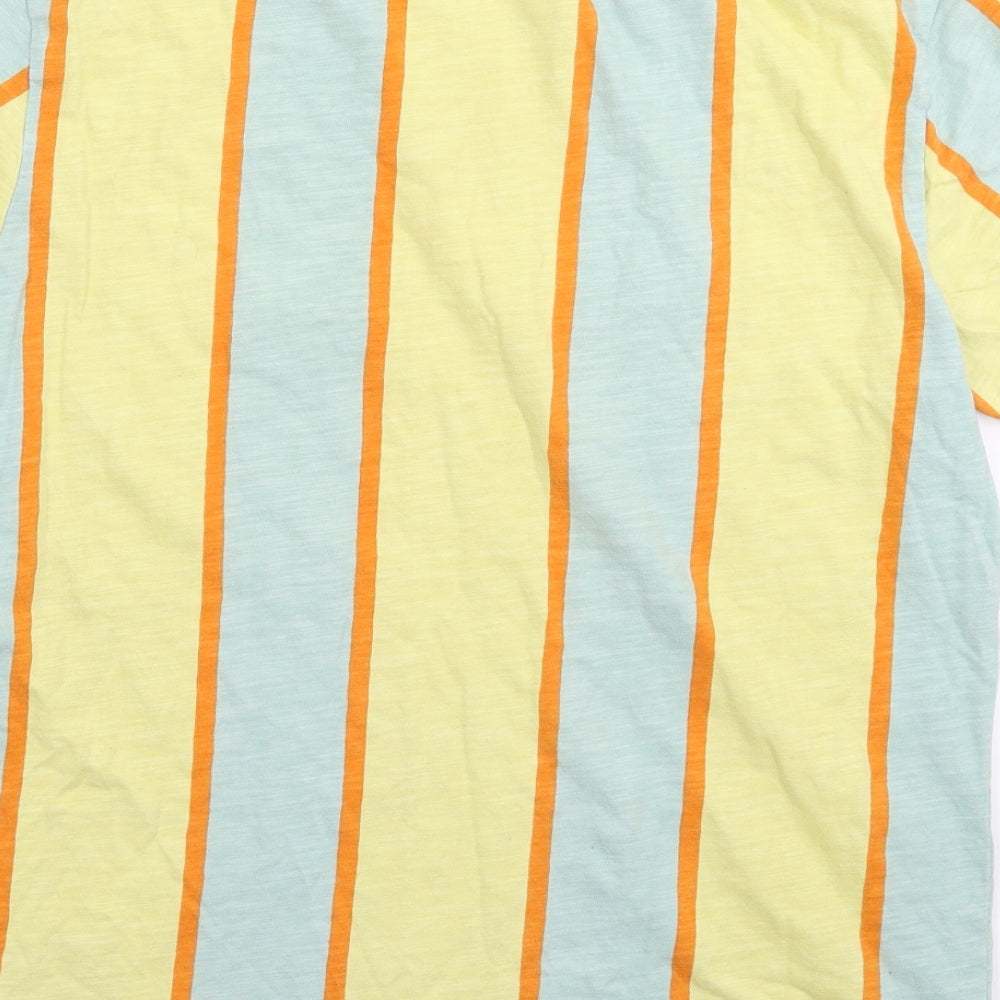 GUESS Mens Multicoloured Striped   T-Shirt Size S